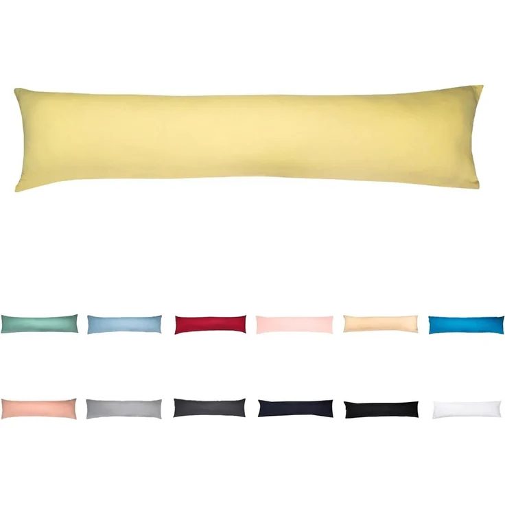 livessa Seitenschläferkissen mit bezug 40x145 cm - Schwangersschaftskissen - Schlafkissen, Kissen mit Bezug, Seitenschläferkissen : 100% Mikrofaser, Kissenbezug: 100% Baumwolle, Stillkissen mit Kissenbezug – Bild 2