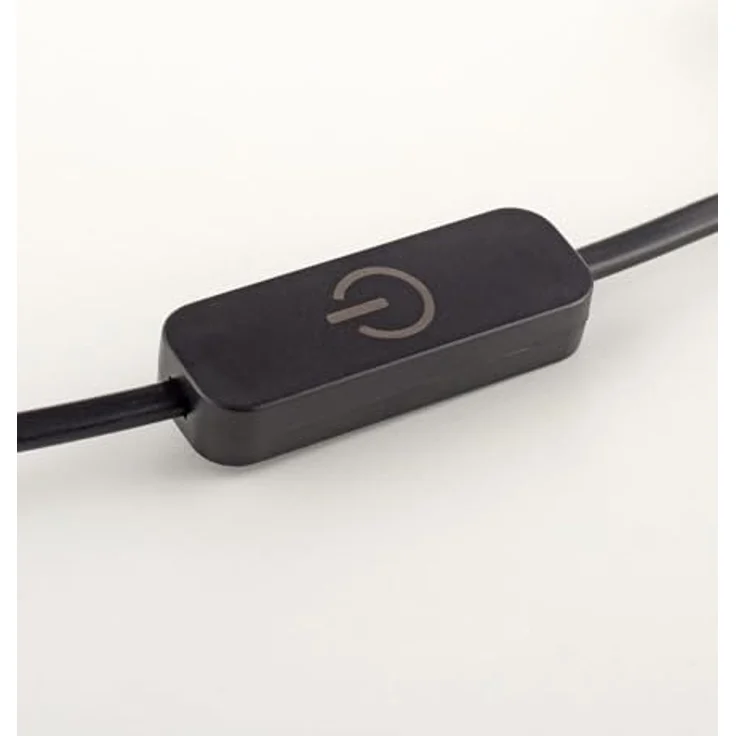 Paul Neuhaus LED Tischleuchte RIKA, Ø 15 x H 33 cm, Rauchfarben, Schwarz, Metall, Dimmfunktion, Memoryfunktion, LED fest integriert, Extra-Warmweiß, Lampenschirm aus Glas, Touch – Bild 7
