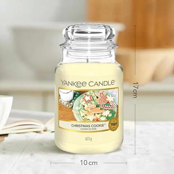 Yankee Candle Duftkerze im Glas (groß) | Christmas Cookie | Kerze mit langer Brenndauer bis zu 150 Stunden | Perfekte Geschenke für Frauen – Bild 4
