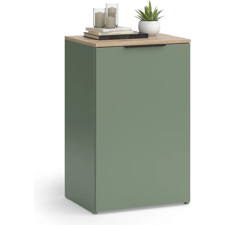 Kommode Wido Grün 50 x 80 cm mit Regal Vicco – Bild 6