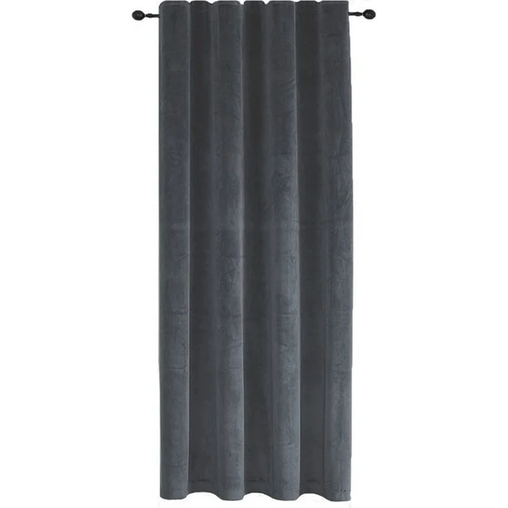 Haus und Deko Gardine Verdunkelungsvorhang Samt weich Vorhang Kräuselband blickdicht Gardine (1 St), Kräuselband, Polyester – Bild 4
