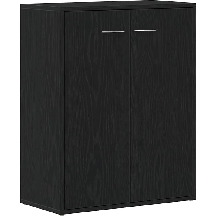 vidaXL Sideboard Schwarze Eiche 60x30x75 cm Holzwerkstoff 862449