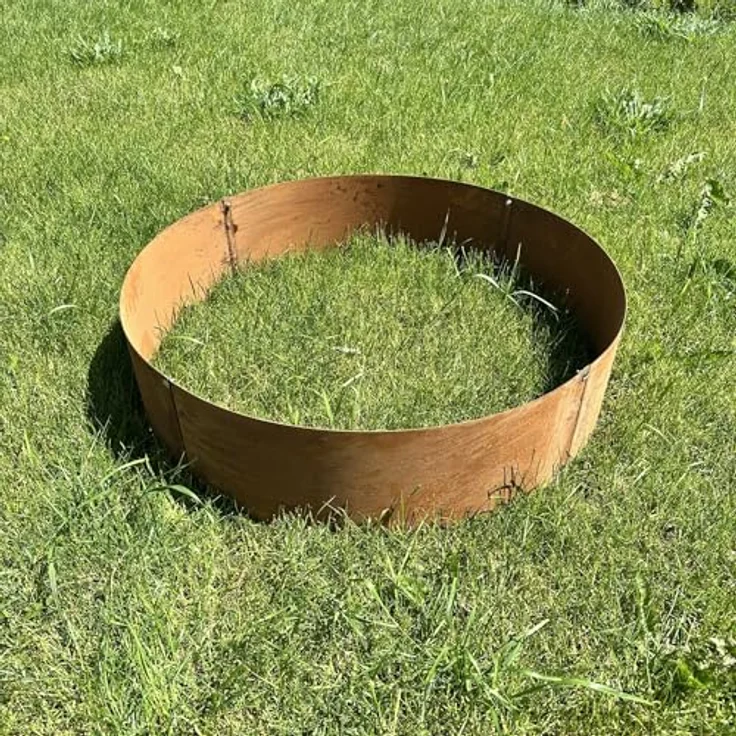 Czaja Pflanzkübel Pflanzring Ø 100 cm Edelrost - Hochbeet Pflanzgefäß Pflanzkübel, unberostet geliefert, rostet mit der Zeit – Bild 7