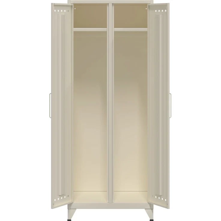 Bisley Fern Maxi Kleiderschrank aus Metall | Metallschrank im Retro-Instustrial Design in olivgrün, FERMAX-623 – Bild 3