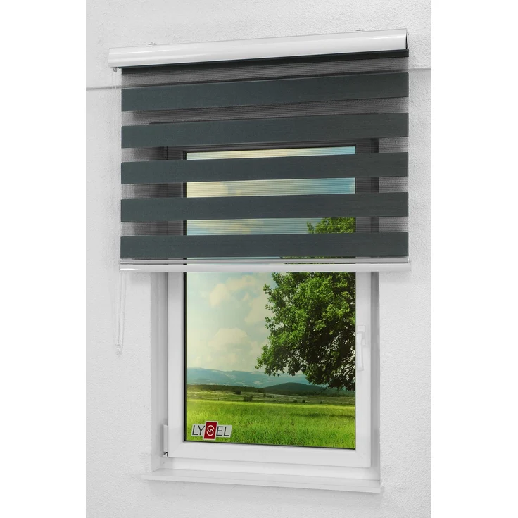 Rollo mit Blende, LYSEL®, blickdicht, HxB 175x40cm – Bild 7