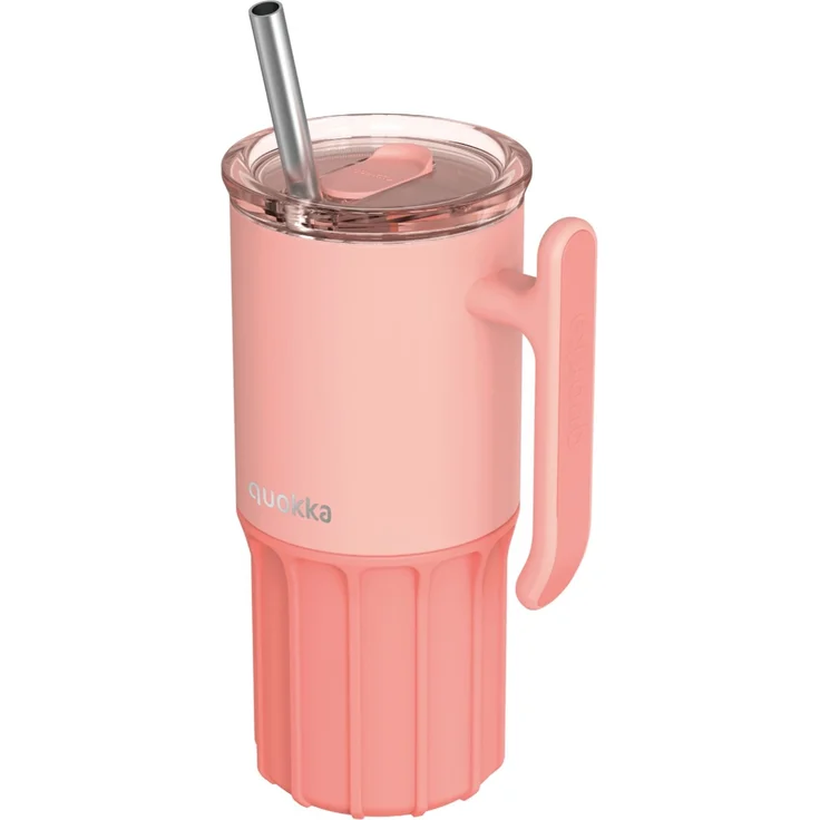 Vakuumisolierter Thermobecher aus Edelstahl Trinkflasche Doppelwandig 720 ml Pfirsichrosa – Bild 1