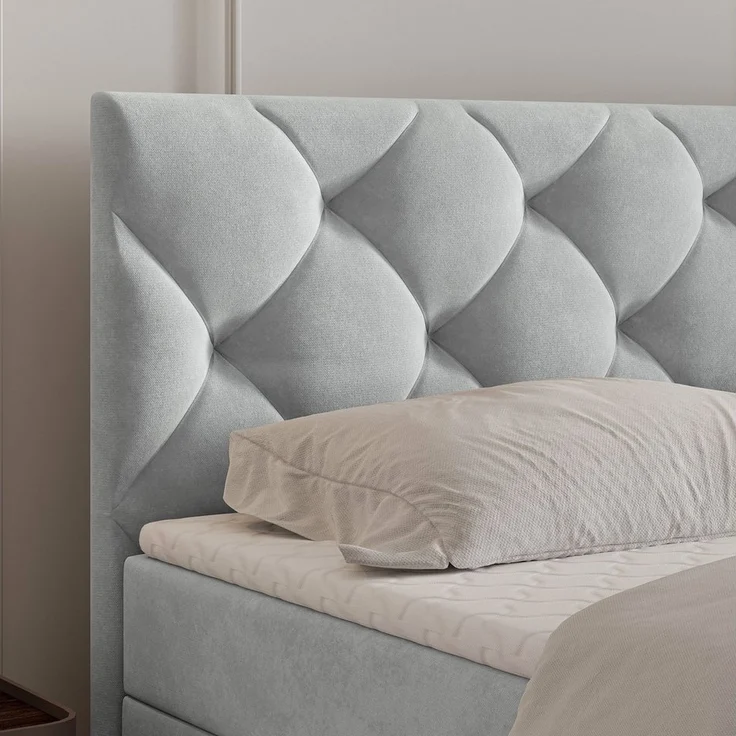 Masseno Boxbett ROVARI 160x200 cm mit Bonell Matratze und Topper – Bild 3
