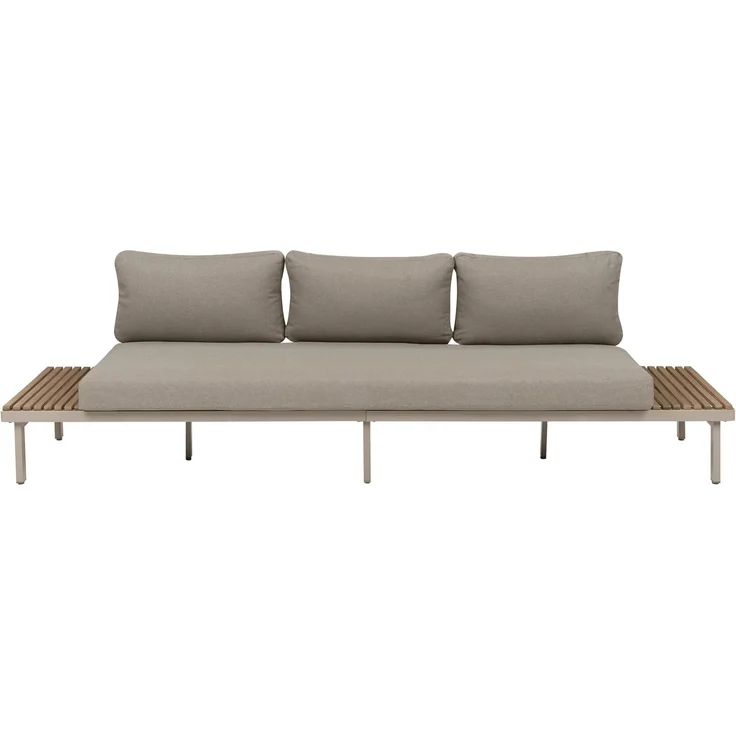 Lounge Set mit Tisch 5-Sitzer FIVIZZANO Akazienholz Beige – Bild 7