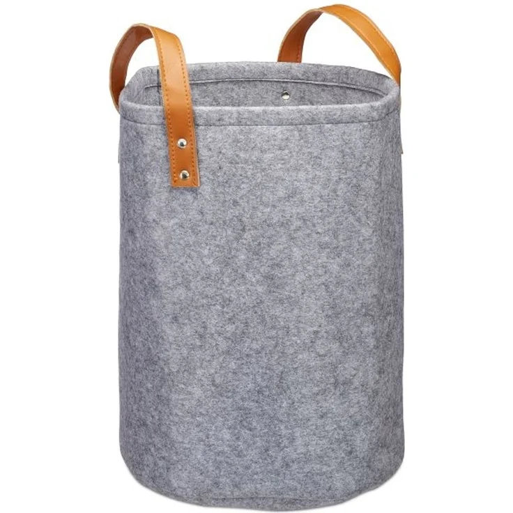 Wäschekorb Filz tragbar – Bild 8