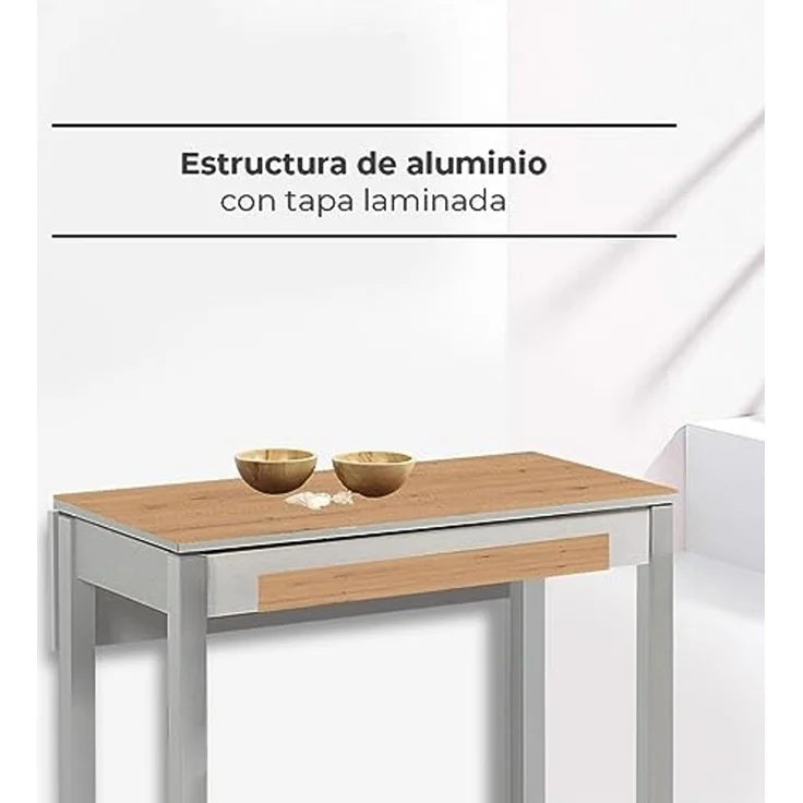 ASTIMESA Küchentisch, Amazona, 90x50 cm, erweitert 90x70 cm – Bild 3
