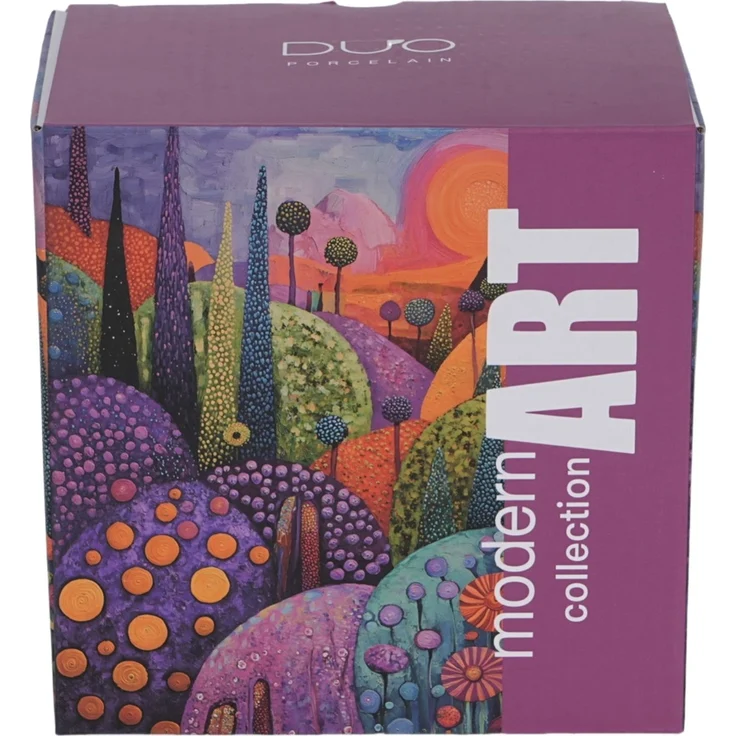 DUO Becher 450 ml mit Teesieb MODERN BUBBLY HILLS New Bone China Porzellan – Bild 4