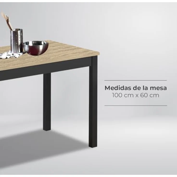 ASTIMESA küchentisch, Eiche Vlaro, 100 cm x 60 cm – Bild 7