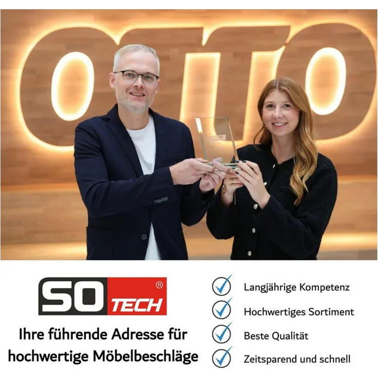 SO-TECH® Garderobenhaken Kleiderhaken Julie verschiedene Oberflächen Mantelhaken, Ausführung lang Chrom dunkel – Bild 3