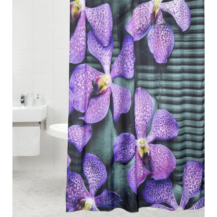 Sanilo Duschvorhang Vanda 180 x 200 cm, 100% wasserdicht, Anti-Schimmel-Effekt, hochwertige Qualität – Bild 1