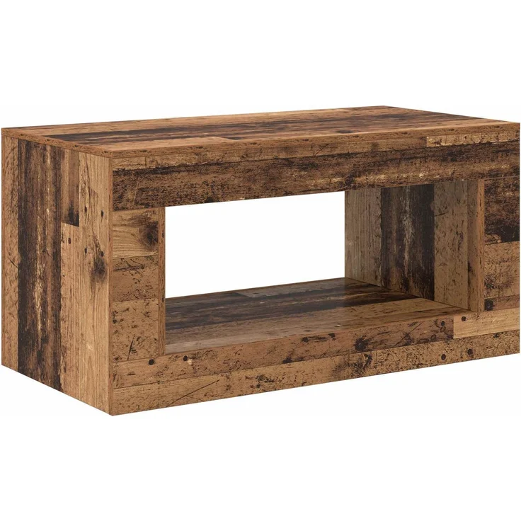 vidaXL Couchtisch Altholz 99.5 x 50 x 50 cm Holzwerkstoff 899909 – Bild 2