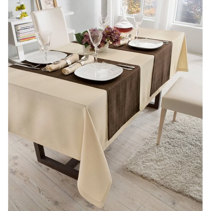 Erwin Müller Tischdecke Tischläufer "Krefeld", fleckabweisend Uni – Bild 2