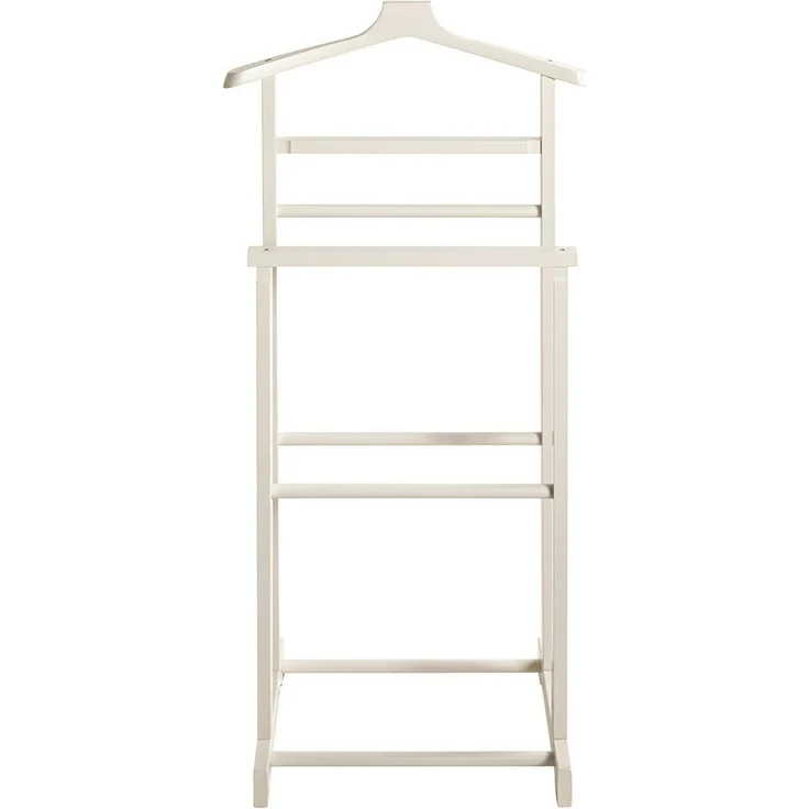 Haku Herrendiener aus Bambus in Creme-Weiß lackiert, Scandinavian-Stil, fürs Schlafzimmer, 48x36x97 cm – Bild 4