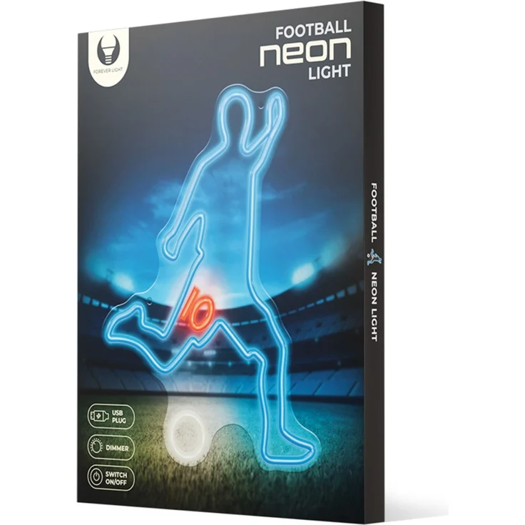 Forever Light Neon PLEXI LED-Leuchte FOOTBALLER multicolor – FPNE31 – Bild 5