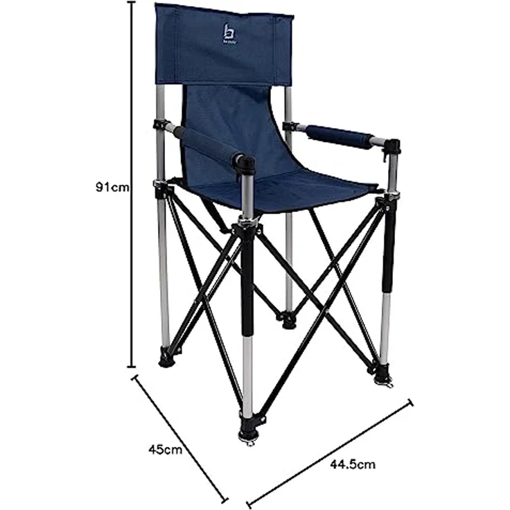 Bo-Camp Campingstuhl Kinder Hochstuhl Camping Klappstuhl, Strand Stuhl Faltstuhl Klappbar Alu – Bild 2