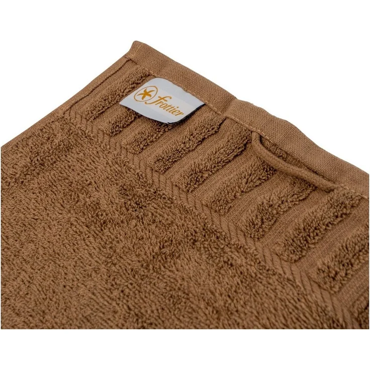 Gästetuch uni taupe, 30 x 50 cm – Bild 2