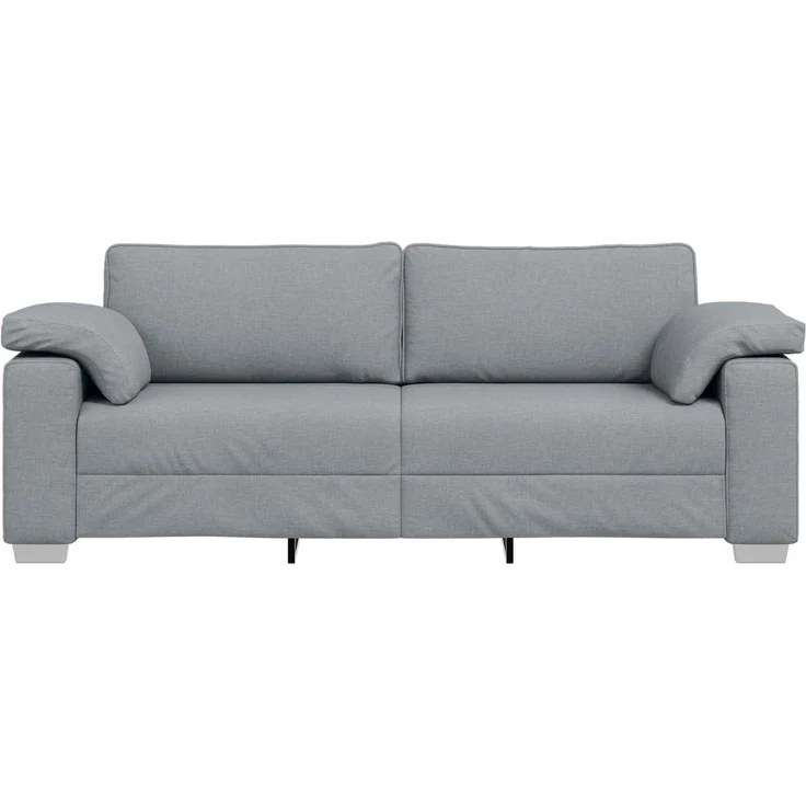 vidaXL 3-Sitzer-Sofa Hellgrau 220 cm Stoff 4105237 – Bild 2