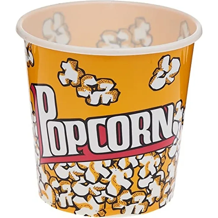 24 Stück Popcorn-Eimer 18x18 cm Gefäß Schale Kino Partyzubehör 24er-Set