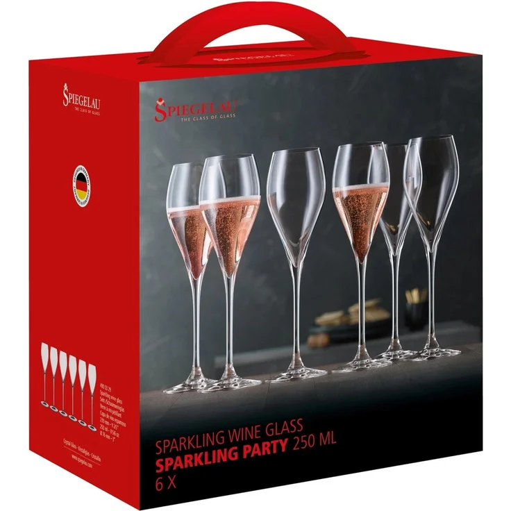 SPIEGELAU 4900329 SPECIAL GLASSES Champagnerglas 250 ml Sparkling Party 6er Set – Bild 5