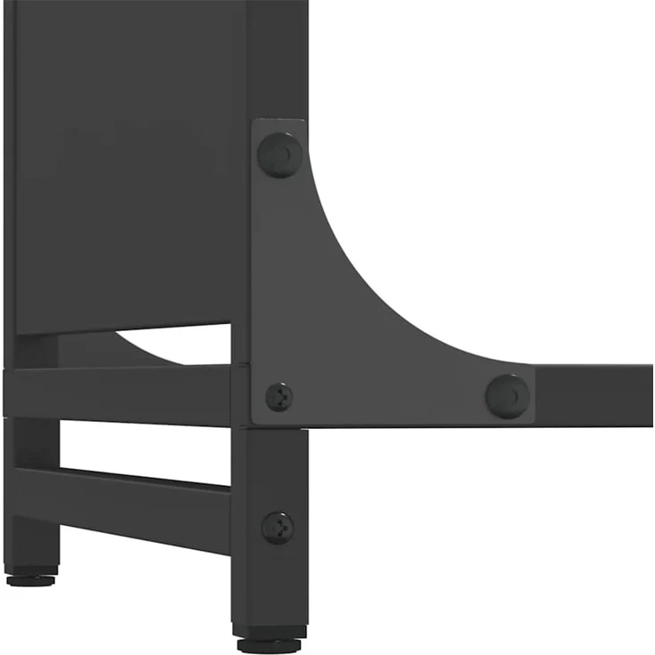 vidaXL Brennholzregal Schwarz 60x28x65 cm Kaltgewalzter Stahl 864199 – Bild 8