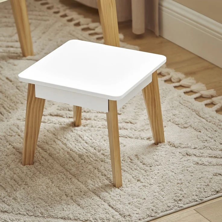 SoBuy KMB92-GR Kindertisch mit 2 Hockern, MDF, Lackiert, Grün, 80 x 50 x 48 cm – Bild 7