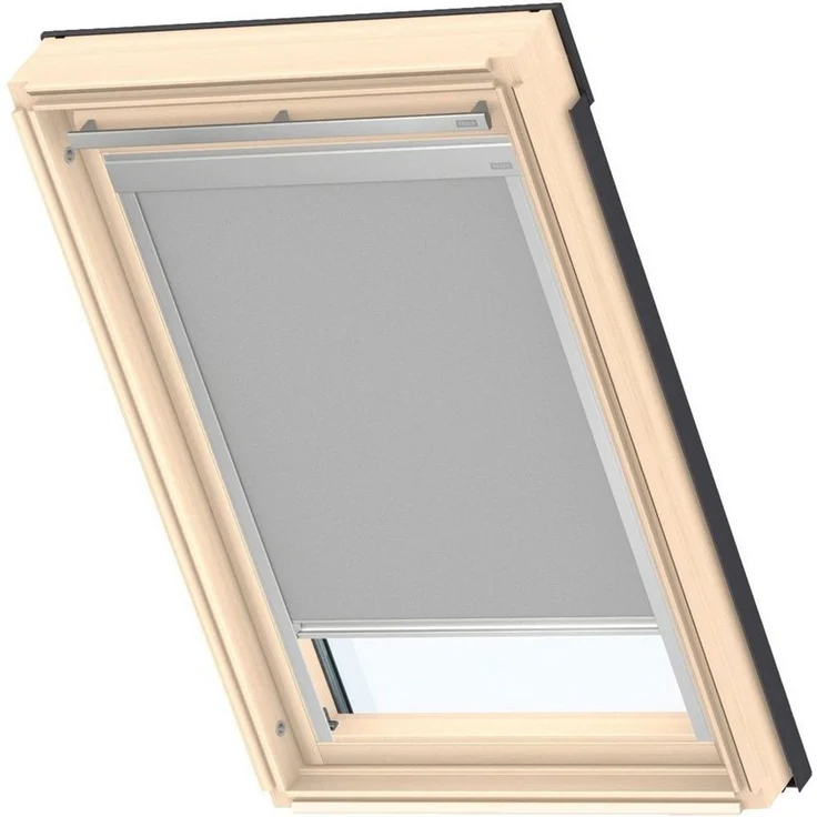 Verdunklungsrollo DBL F04 4204, VELUX, verdunkelnd, ohne Bohren, in Führungsschienen, VELUX »Pick & Click!«, alufarbene Führungsschienen & Griffleiste – Bild 1