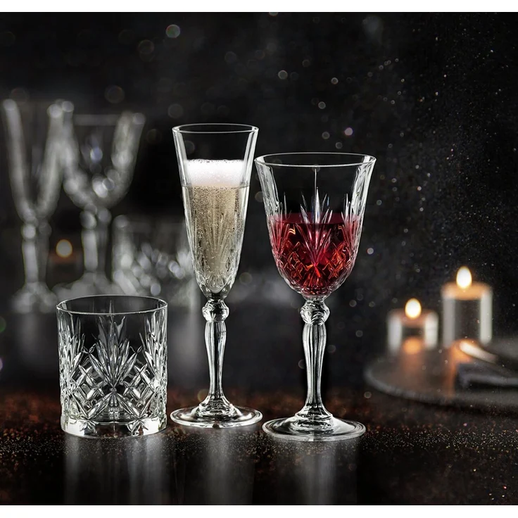 RCR Italia 'MELODIA' Becherset 18-tlg Glas, transparent, 32 x 26 x 33 cm – Bild 1