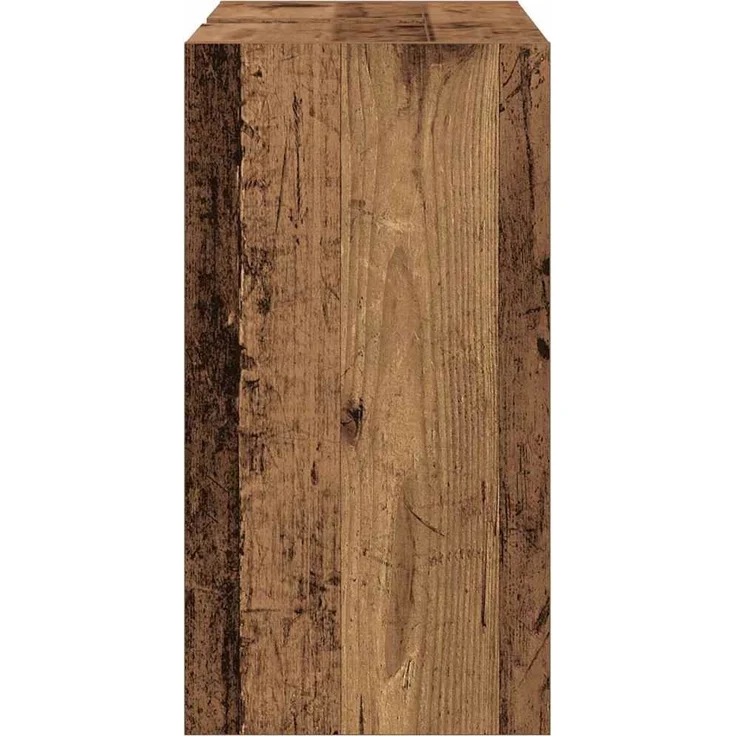 vidaXL Badezimmerschrank mit Tür Altholz 90 x 29 x 55 cm Holzwerkstoff 869209 – Bild 6