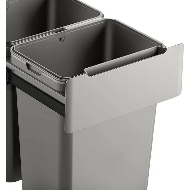 SVITA Einbaumülleimer, Unterschrank, Auszug, Mülltrennung, 2x20 Liter – Bild 3