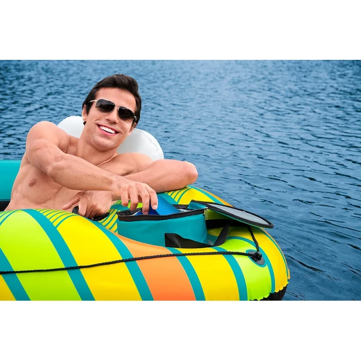 Hydro-Force™ Alpine Schwimmring mit Rückenlehne & Kühltasche 169 x 137 cm – Bild 19