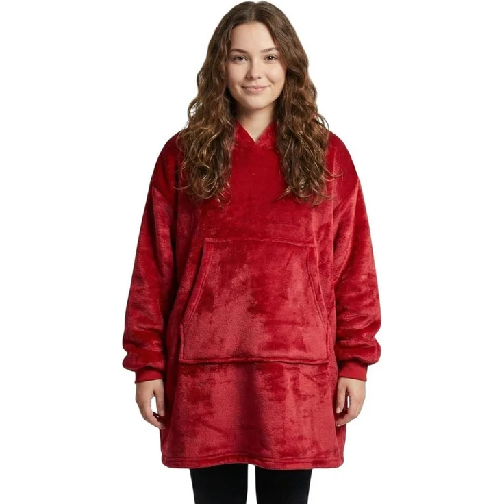 Wohndecke IamFlauschi Hoodie Decke mit Ärmeln, Kapuze und Kängurutasche, NYVI, Tragbare Flanell Decke zum Anziehen für Erwachsene & Jugendliche – Bild 5