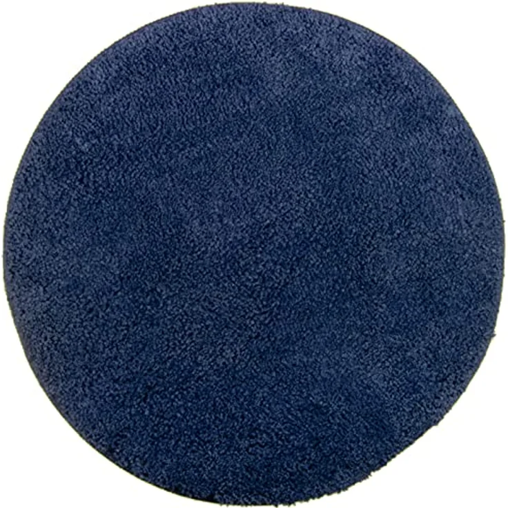 Brandsseller Badematte Ø 60 cm Badvorleger Badteppich Rund Blau – Bild 2