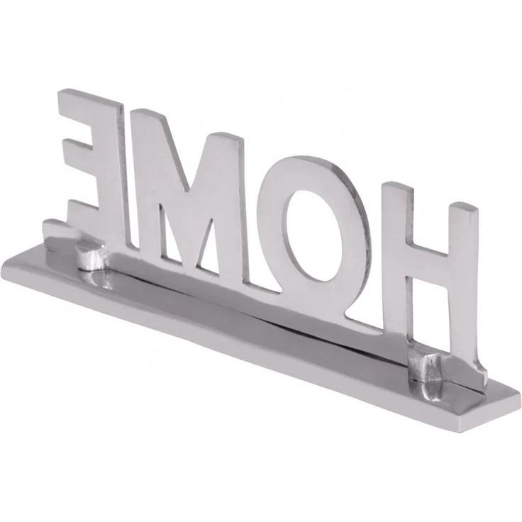Dekofigur >Home I< (L/B/H: 22x7x4 cm) in Silbern aus Aluminium - 22x7x4 (LxBxH) – Bild 6