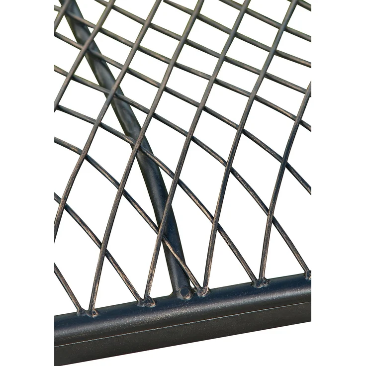 Gartenbank TODOR - Metall Bronze 113x47x89 cm | Metallbank Garten 2 Seitzer Bank Terrasse Vintage Antik Gartenbank – Bild 7