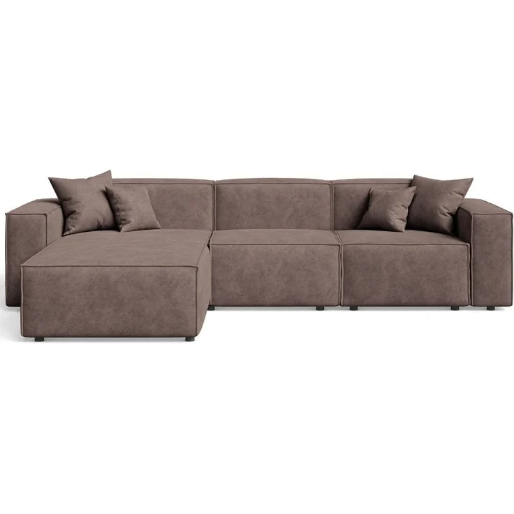GrainGold Ecksofa L-Form Arizona L, Set, Wellenfederkern, HR-Schaum, Freistehendes – Bild 2