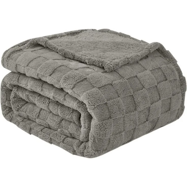 Good Nite Tagesdecke Gemütliche Fleecedecke - flauschig & kariert für alle Jahreszeiten, Flauschig, Weich, Bequem, Leicht