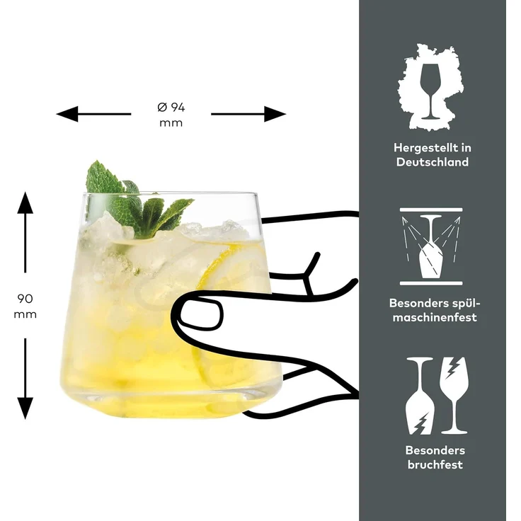 SCHOTT ZWIESEL Wasserläser MioVino (4er-Set) | moderne Trinkgläser, spülmaschinenfeste Tritan®-Kristallgläser, Made in Germany – Bild 7