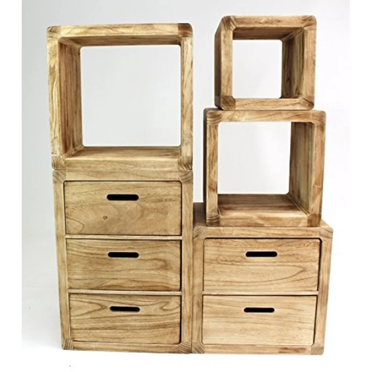 Regal-Cubes "Geflammt", 3er Set Ablageregal Allzweckregal Bücherregal Badregal – Bild 6