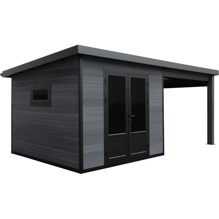 Fjordholz 'Style DeLuxe' Gartenhaus mit Lounge, WPC / Aluminium Grau, 535 x 290 x 210 cm, 7,8 m² – Bild 5