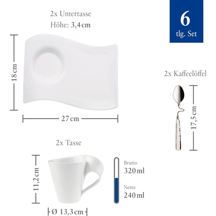 Villeroy & Boch NewWave Caffee Becher-Set 6tlg – Bild 3