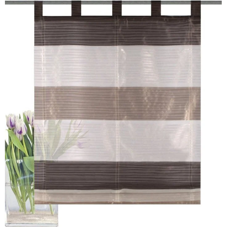 HOME WOHNIDEEN Raffrollo GABI, mit Schlaufen, freihängend, Effektvoile – Bild 4