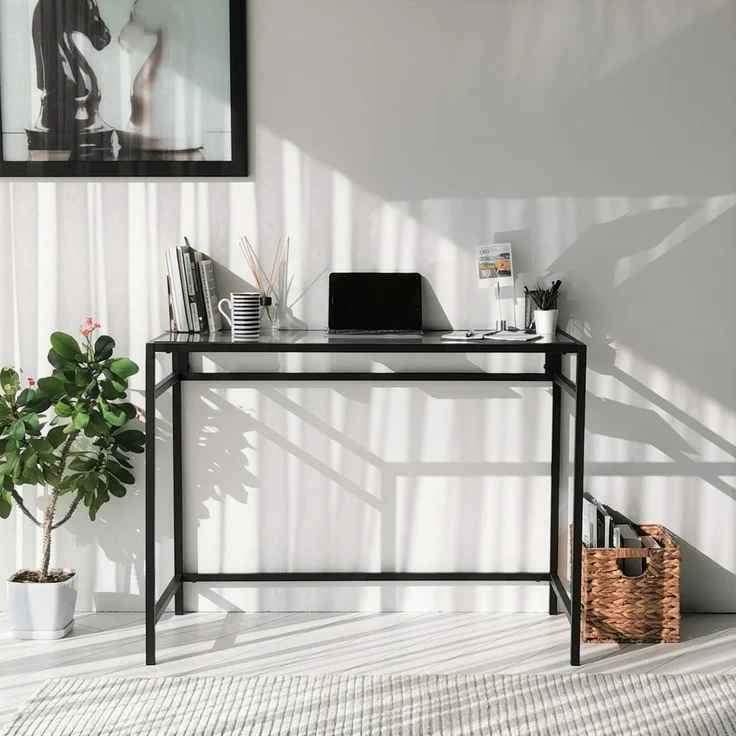 Skye Decor 'Network Çalışma Masası / 100x45cm M100' Schreibtisch, Schwarz, 100 x 75 x 45 cm – Bild 8