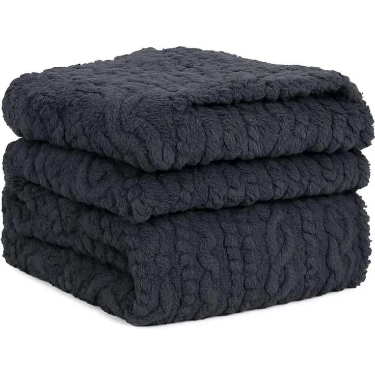 Wohndecke Kuscheldecke BOZEN Ornament Flauschig XXL Größe 150x200 cm, Betz, Wohndecke XXL Warm Sofadecke Decke Couch Fleecedecke