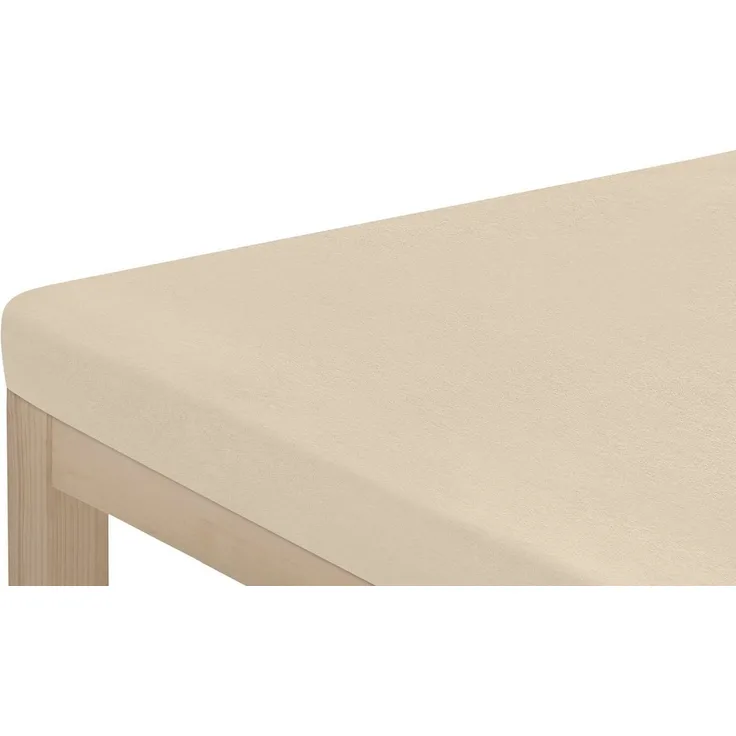 OTTO home Spannbettlaken Topper Basic, in Gr. 90x200, 140x200 oder 180x200 cm, Microfaser-Jersey, Gummizug: rundum, (2 Stück), Baumwolle, Matratzen bis 8 cm Höhe, Bettlaken, Spannbetttuch, Laken