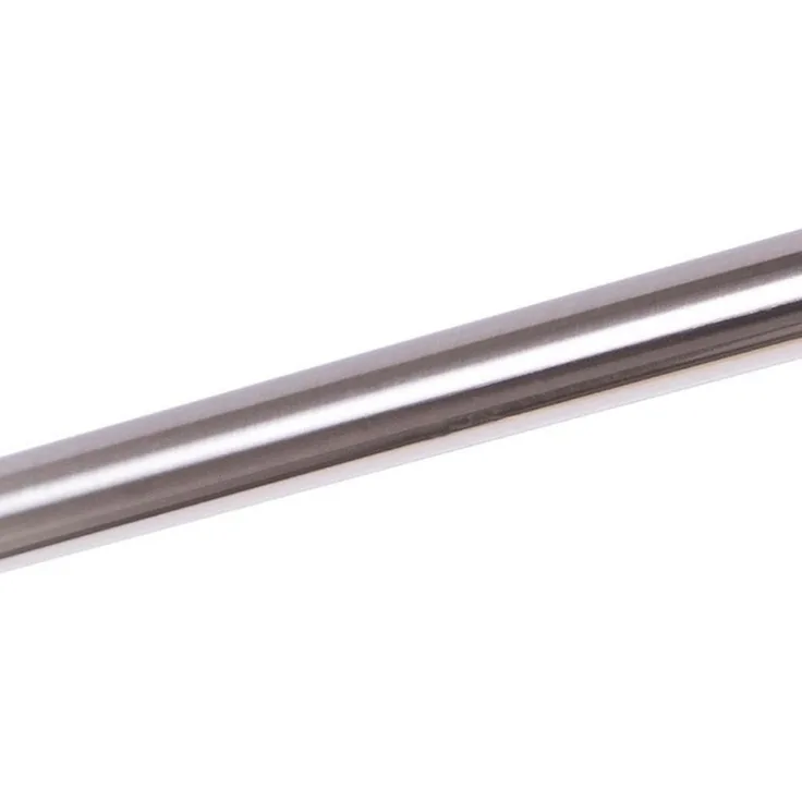 MDEKOR Gardinenstange Gardinenrohr aus Metall – Stahlrohr für Stangen Ø 16, 19 & 25 mm, Ø 19 mm Edelstahl, Länge 120 cm