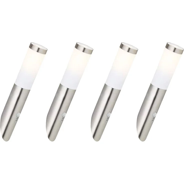 4er Smart RGB LED Wandlampe, opal, Bewegungsmelder, H 40 cm – Bild 1